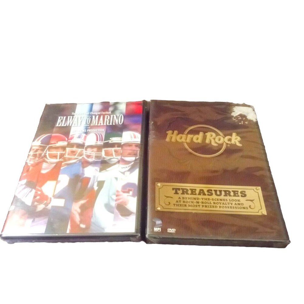 Elway to Marino (SEALED) and Hardrock Treasures (SEALED) DVD Set